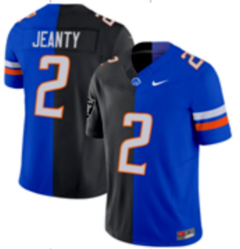 Men 2025 Nike Oakland Raiders #2 Jeanty Black blue Limited NFL Jersey 001